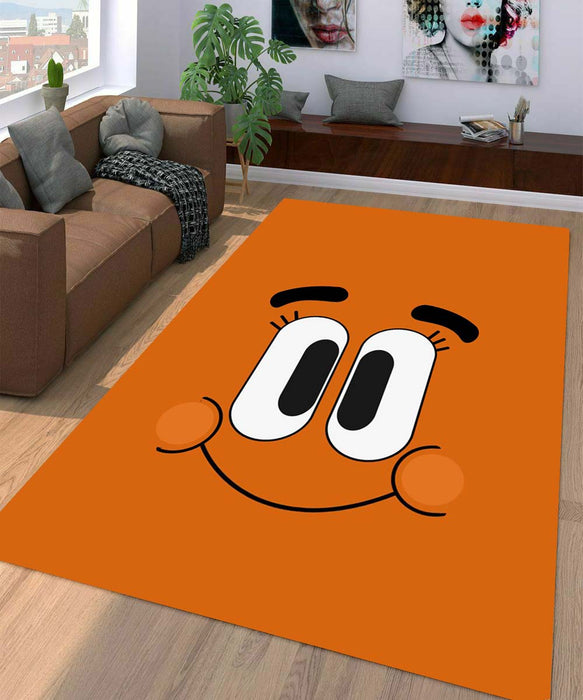 happy face the amazing world of gumball Living room carpet rugs