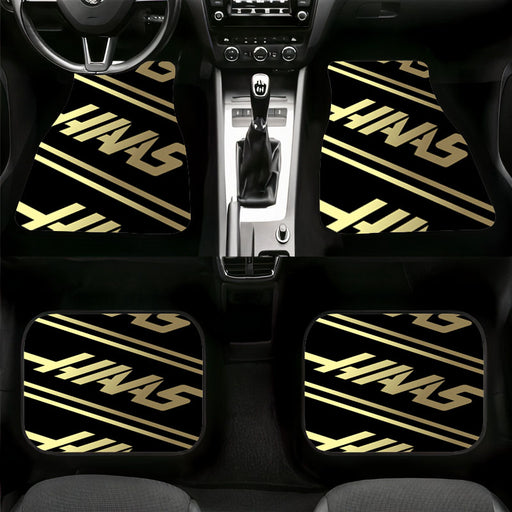 hans formula one gold Car floor mats Universal fit