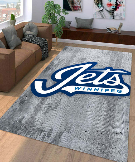 hets winnipeg team logo iced Living room carpet rugs