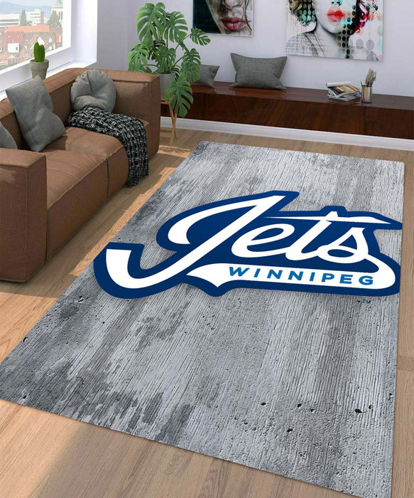 hets winnipeg team logo iced Living room carpet rugs