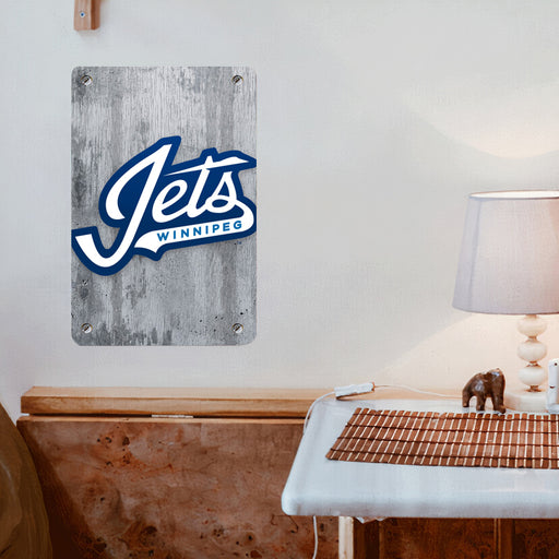 hets winnipeg team logo iced Poster Metal print wall art