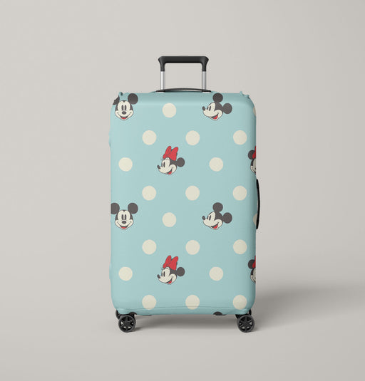 happy faces of mickey mouse Luggage Cover | suitcase