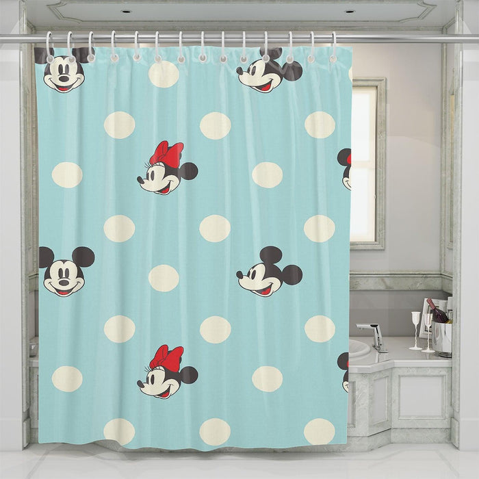 happy faces of mickey mouse shower curtains