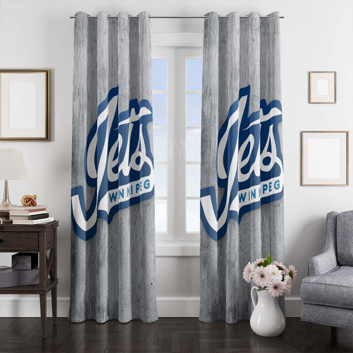 hets winnipeg team logo iced window Curtain