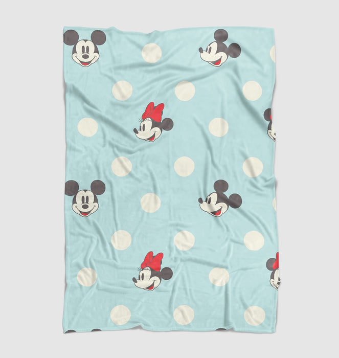 happy faces of mickey mouse Ultra soft fleece blanket