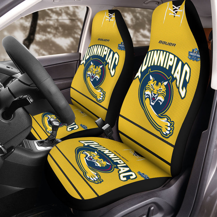 Quinnipiac Bobcats 2 Car Seat Covers