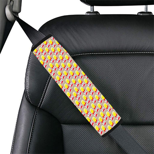 happy fried fries food Car seat belt cover