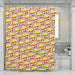 happy fried fries food shower curtains