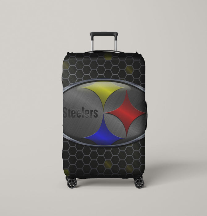 hexagon pattern of pittsburgh steelers Luggage Covers | Suitcase