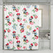 happy mickey mouse flower walt disney shower curtains