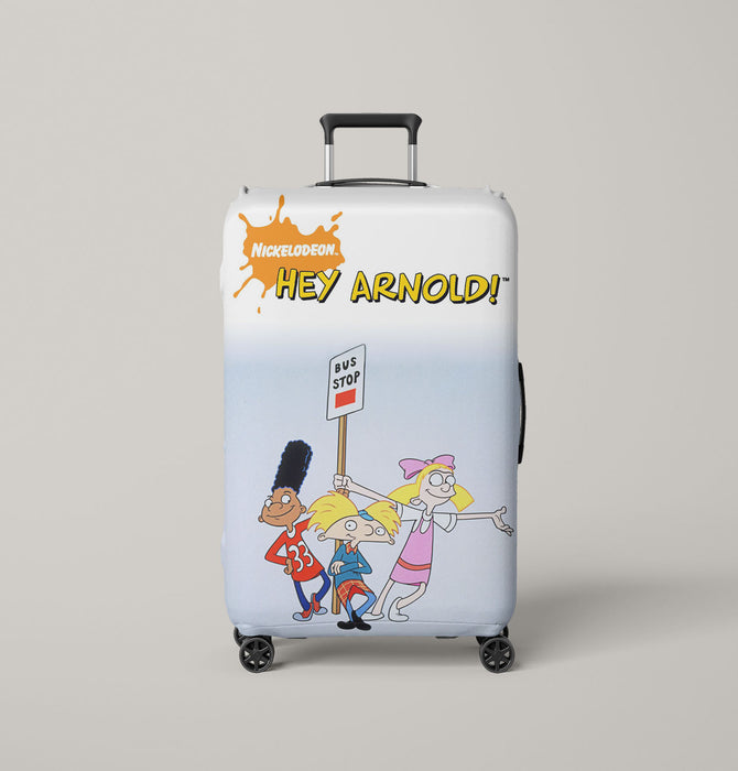 helga arnold and gerald bus stop hey arnold nickelodeon Luggage Covers | Suitcase