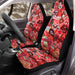 Red aesthetic collage Car Seat Covers