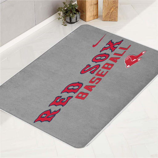 Red Sox baseball bath rugs