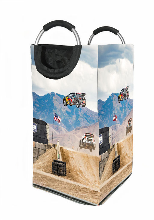 high jumping off road car racing Laundry Hamper | Laundry Basket