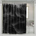 hard liquid abstract displace metal shower curtains