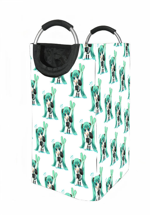 hatsune miko virtual anime singer Laundry Hamper | Laundry Basket