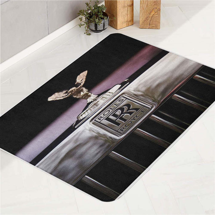 Rolls Royce Emblem bath rugs