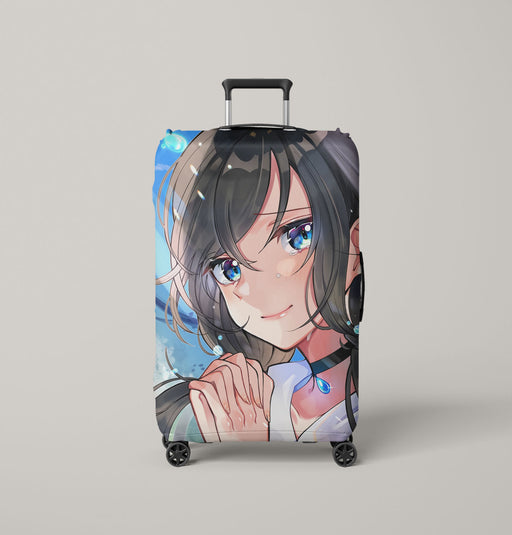 hina amano blue sky weathering with you Luggage Covers | Suitcase