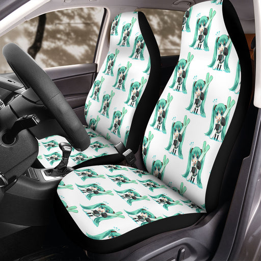 hatsune miko virtual anime singer Car Seat Covers