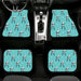 hatsune miku with blue hair Car floor mats Universal fit