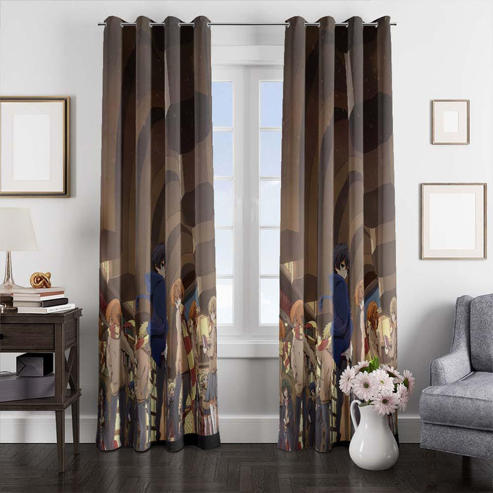 harry potter japan style window curtains