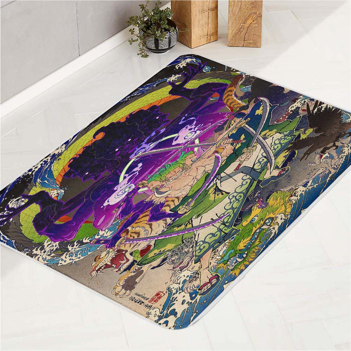 roronoa zoro arc wano bath rugs