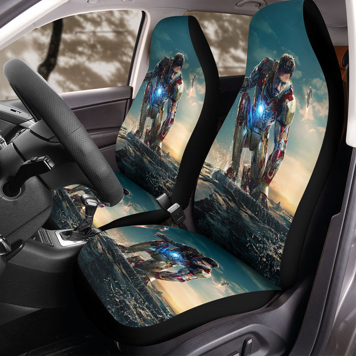 highest grossing film marvel iron man Car Seat Covers