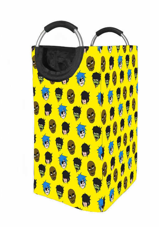 head avatar of gorillaz band Laundry Hamper | Laundry Basket