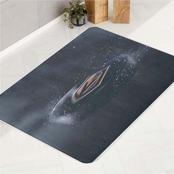 hockey ball of knights vegas team bath rugs