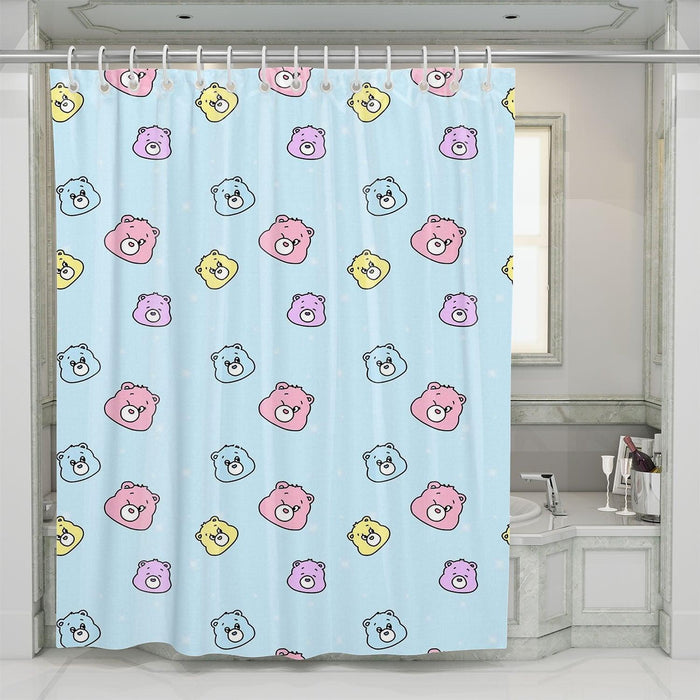 head of bear wink shower curtains