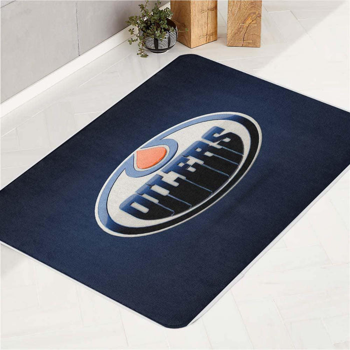 hockey nhl edmonton oilers specular bath rugs