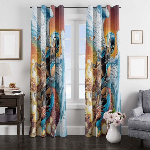 Hawkgirl dc window curtains