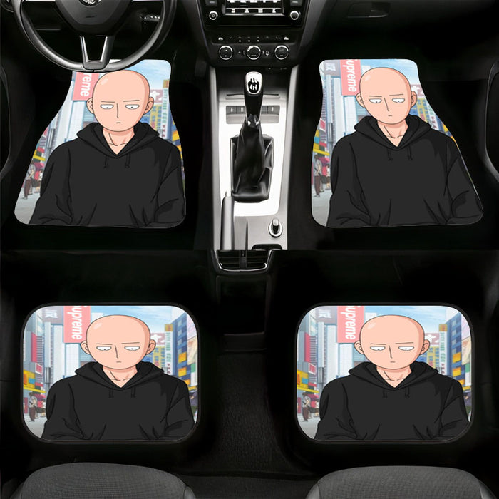 hoodie saitama sensei Car floor mats Universal fit