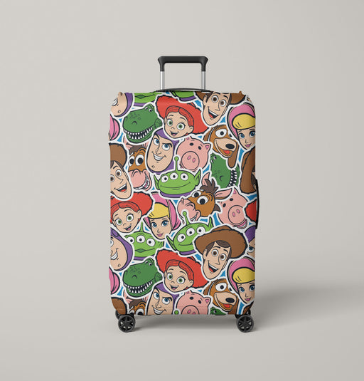 head of characters toy story four Luggage Cover | suitcase