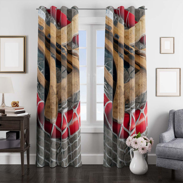 hockey stuff for make you happy window Curtain