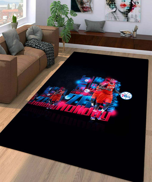 holiday sixers philadelphia player Living room carpet rugs