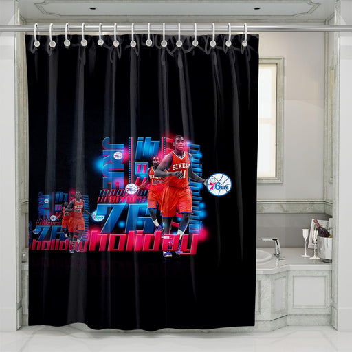 holiday sixers philadelphia player shower curtains