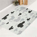 head silhouette micket mouse bath rugs