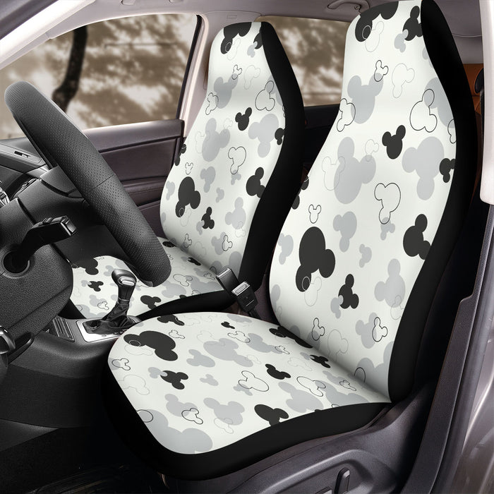 head silhouette micket mouse Car Seat Covers