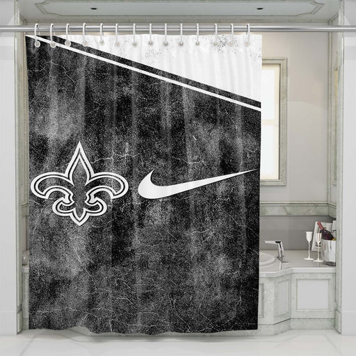 saints nike shower curtains