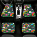 heart emoticons with fauna Car floor mats Universal fit