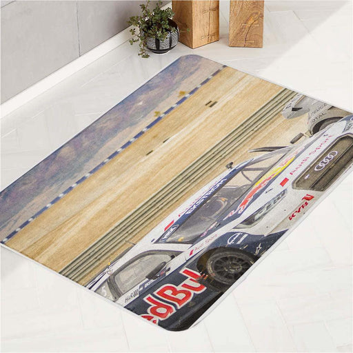 hot circuit racing car bath rugs