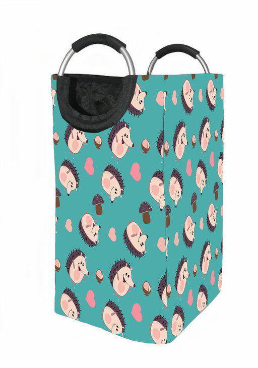 hedgehogs cute lovely Laundry Hamper | Laundry Basket