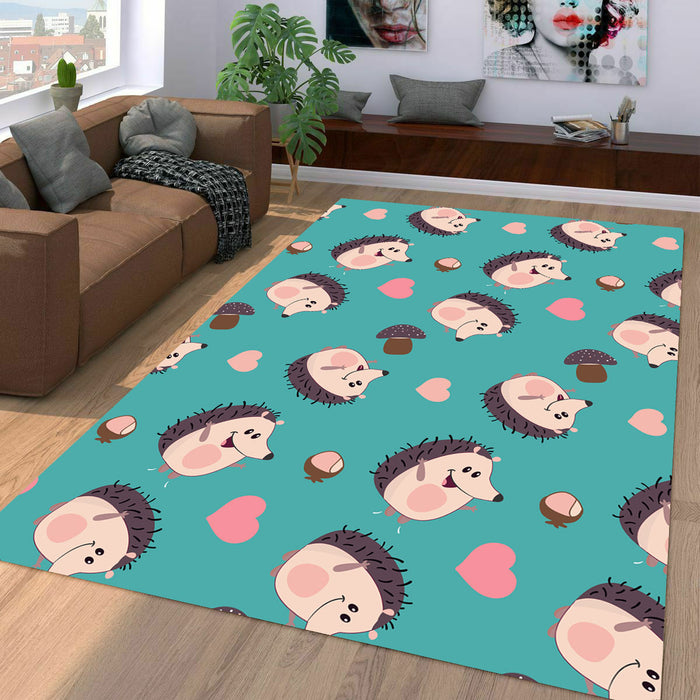 hedgehogs cute lovely Living room carpet rugs