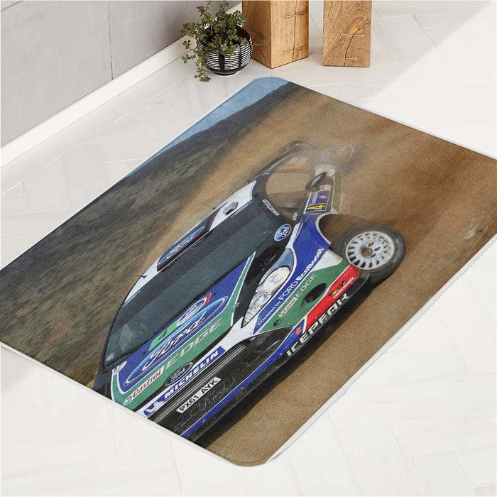 hot situation when car racing bath rugs