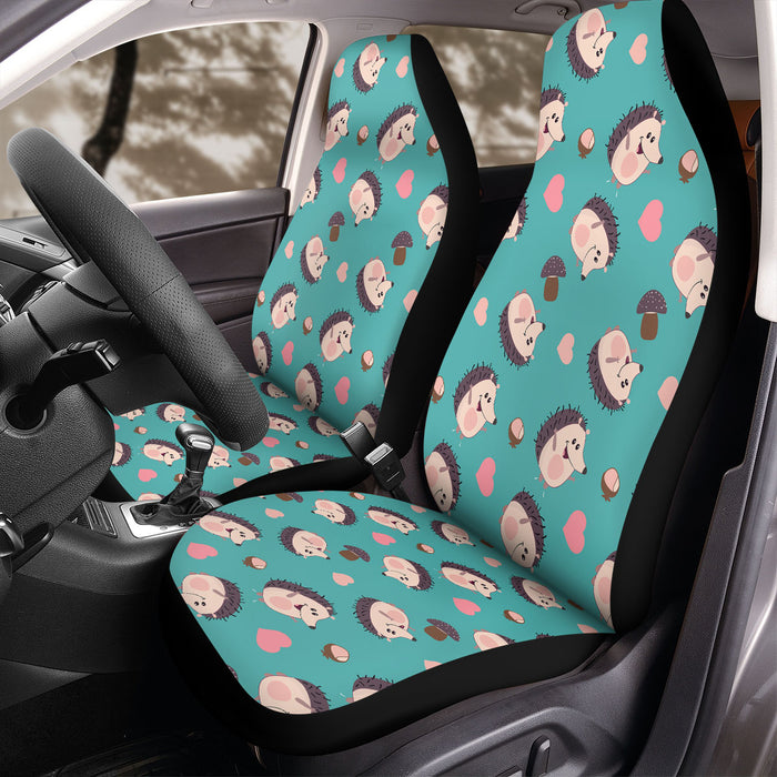 hedgehogs cute lovely Car Seat Covers