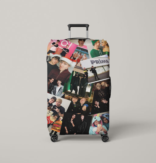 sam and colby xplr collage Luggage Cover | suitcase