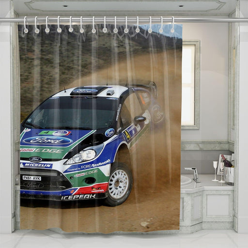 hot situation when car racing shower curtains