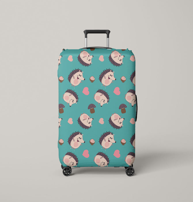 hedgehogs cute lovely Luggage Cover | suitcase