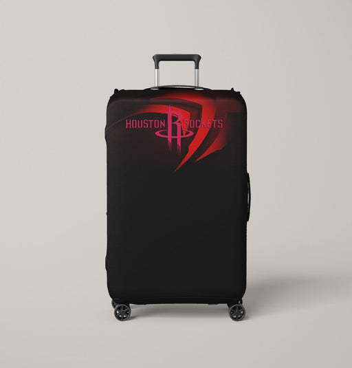 houston rockets dark red logo Luggage Covers | Suitcase